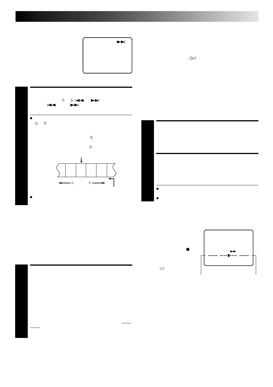 Activate index search, Activate instant review, Index search | Instant review, Tape position indicator | JVC HR-J241MS User Manual | Page 13 / 34