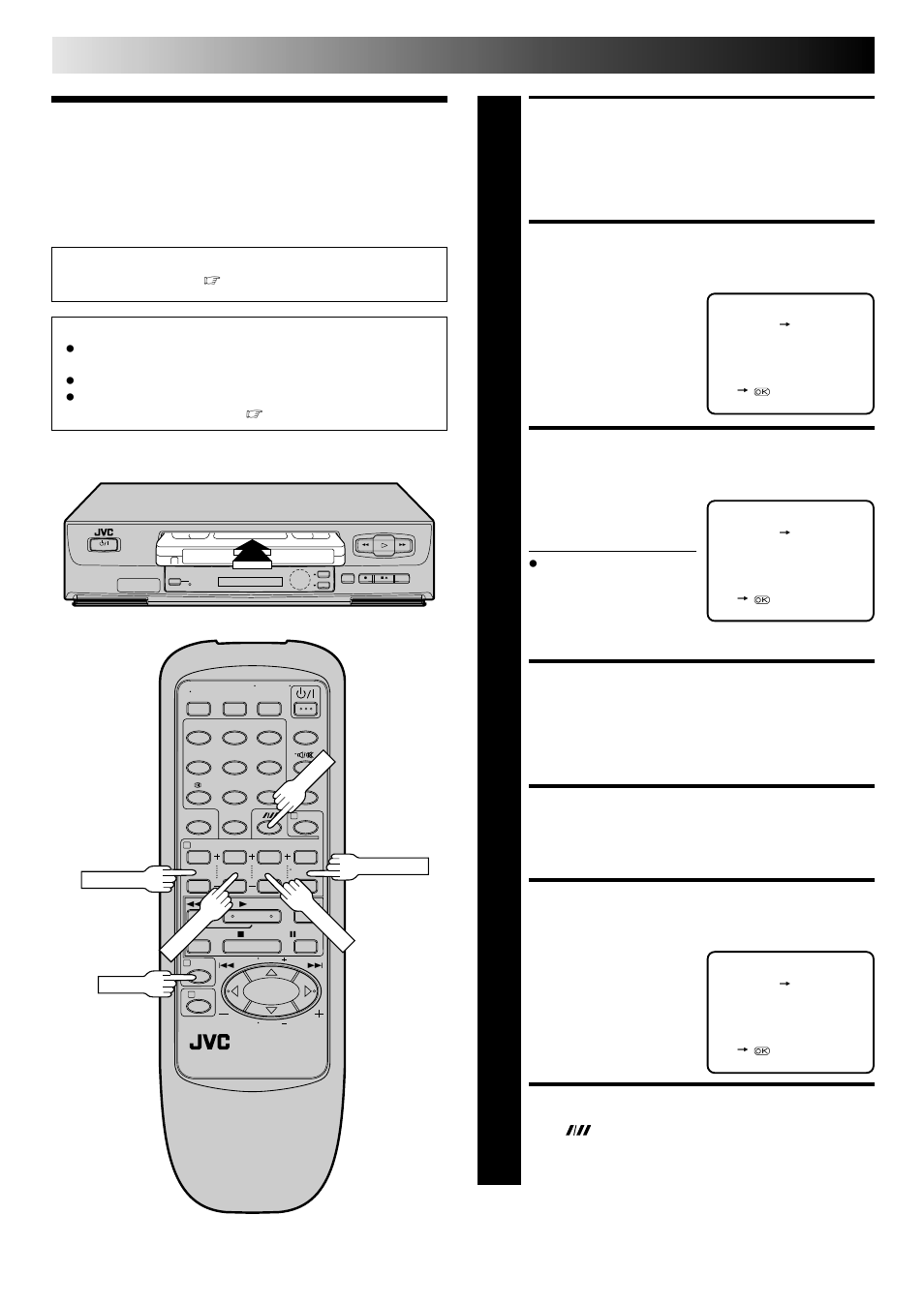 Timer programming, Access timer programming screen, Access programme screen | Enter programme start time, Enter programme stop time, Enter programme date, Enter channel position, Set tape speed, Timer recording | JVC HR-J241MS User Manual | Page 16 / 34