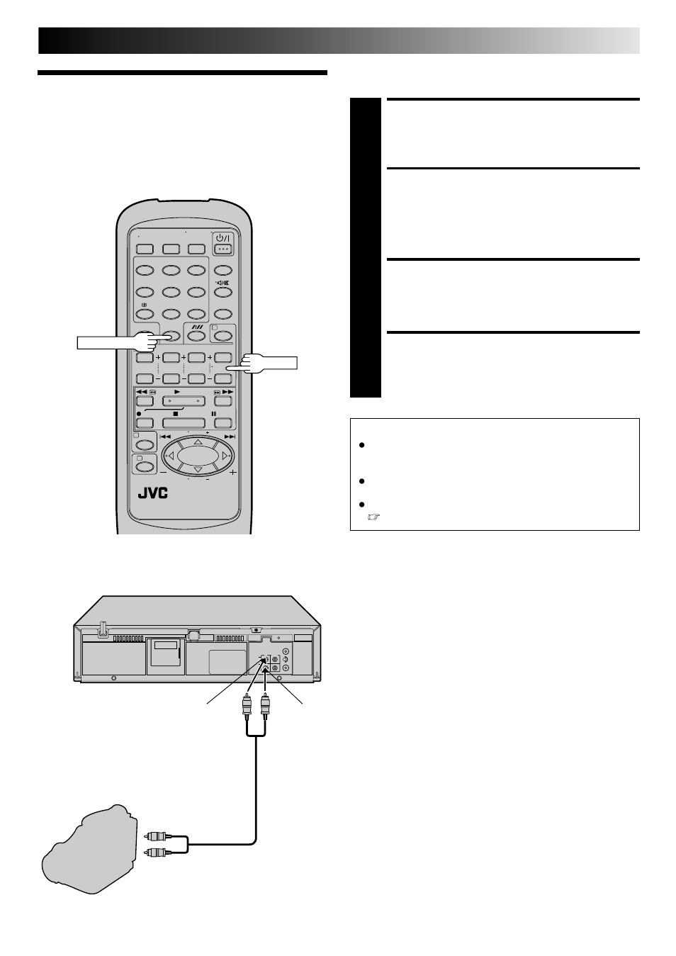 Edit from a camcorder, Make connections, Set recorder’s input mode | Start camcorder, Start recorder | JVC HR-J241MS User Manual | Page 21 / 34