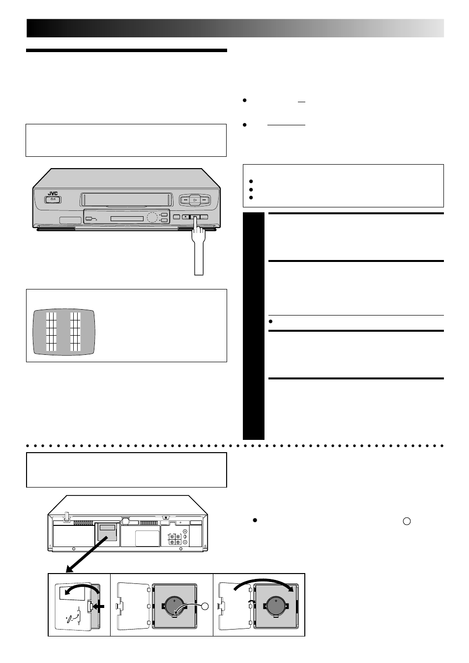 Video channel set, Set tv channel, Bring test signal on screen | Tune your recorder, Exit video channel set mode | JVC HR-J241MS User Manual | Page 5 / 34