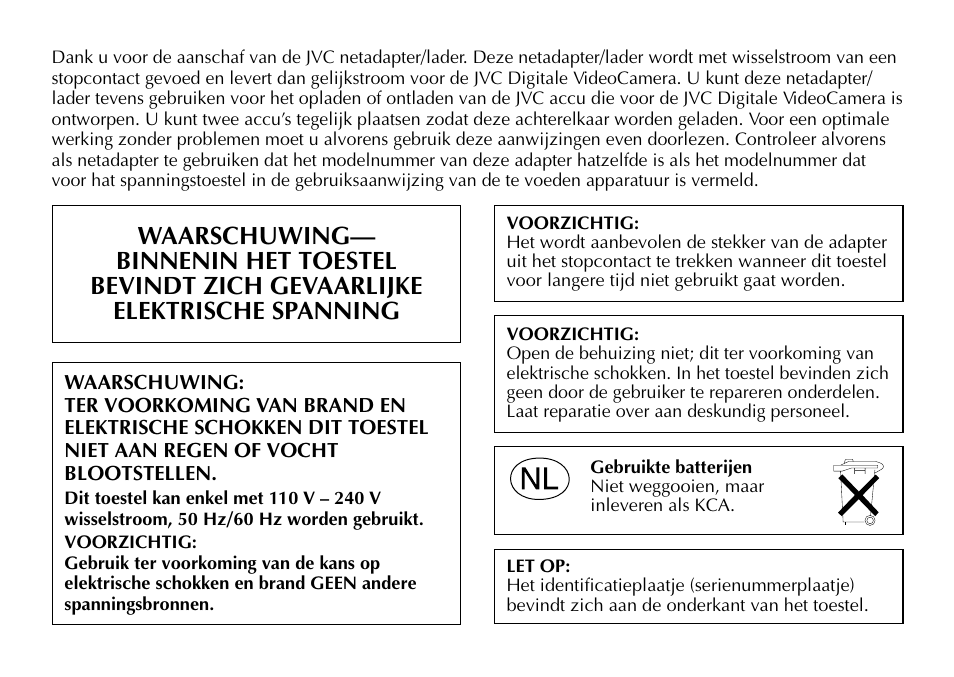 JVC AA-V40EG User Manual | Page 20 / 88