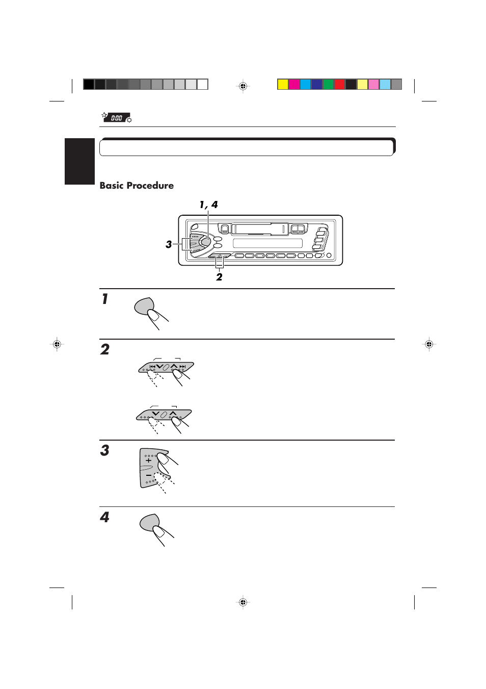 Changing the general settings | JVC KS-F353R User Manual | Page 22 / 32