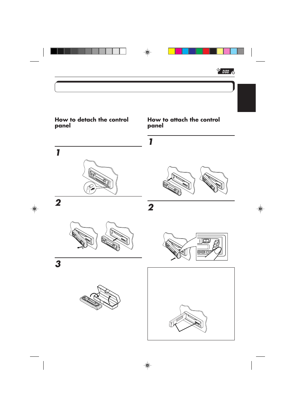 Detaching the control panel | JVC KS-F353R User Manual | Page 25 / 32