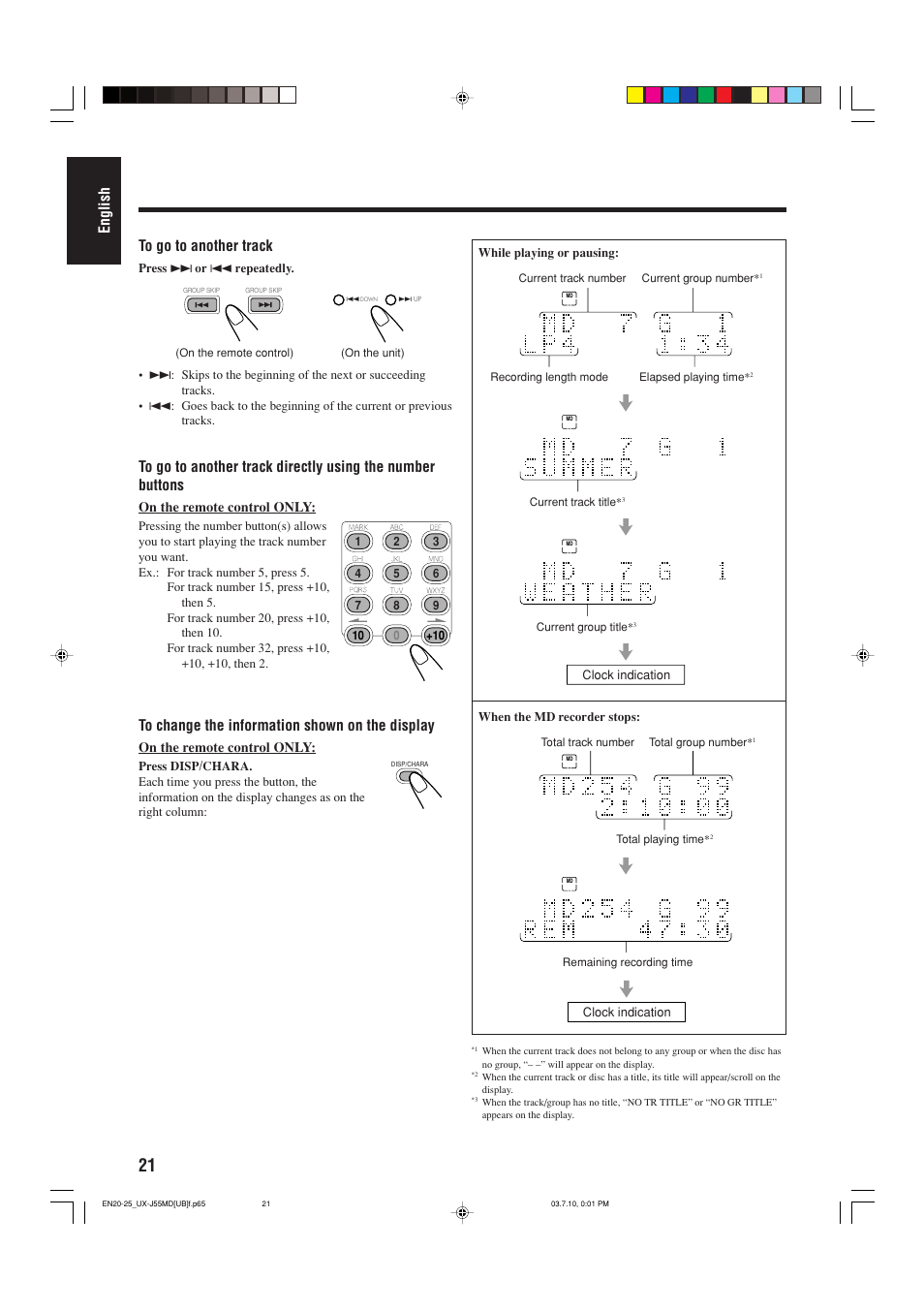 English to go to another track | JVC 0803AIMMDWJEM User Manual | Page 24 / 68