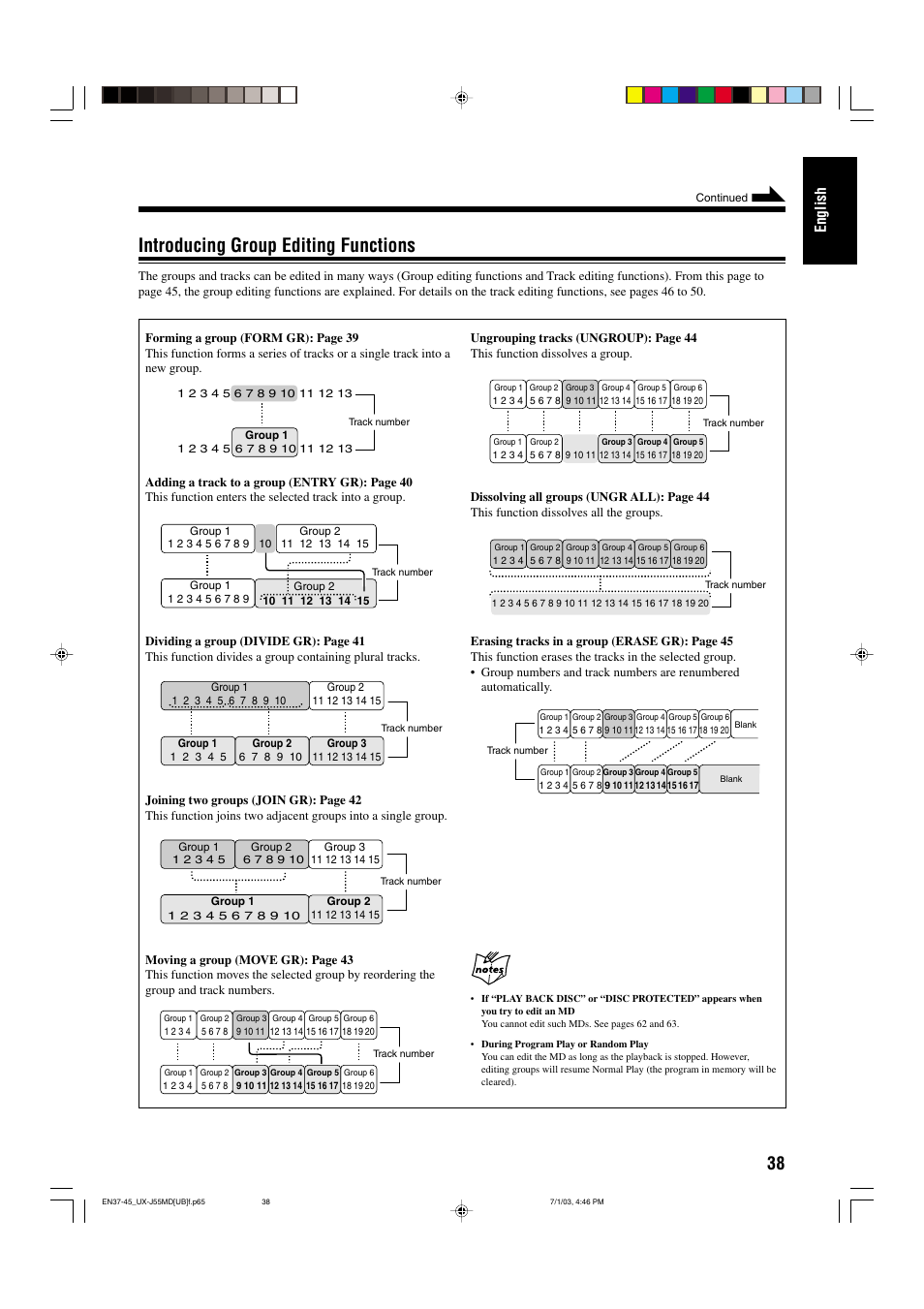 Introducing group editing functions, English | JVC 0803AIMMDWJEM User Manual | Page 41 / 68