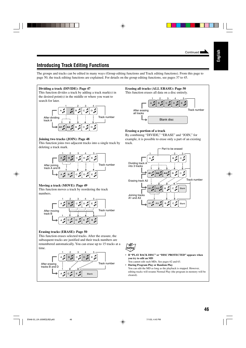 Introducing track editing functions, English | JVC 0803AIMMDWJEM User Manual | Page 49 / 68