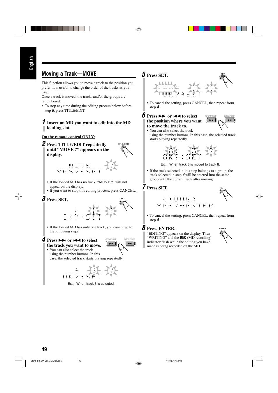 Moving a track—move | JVC 0803AIMMDWJEM User Manual | Page 52 / 68