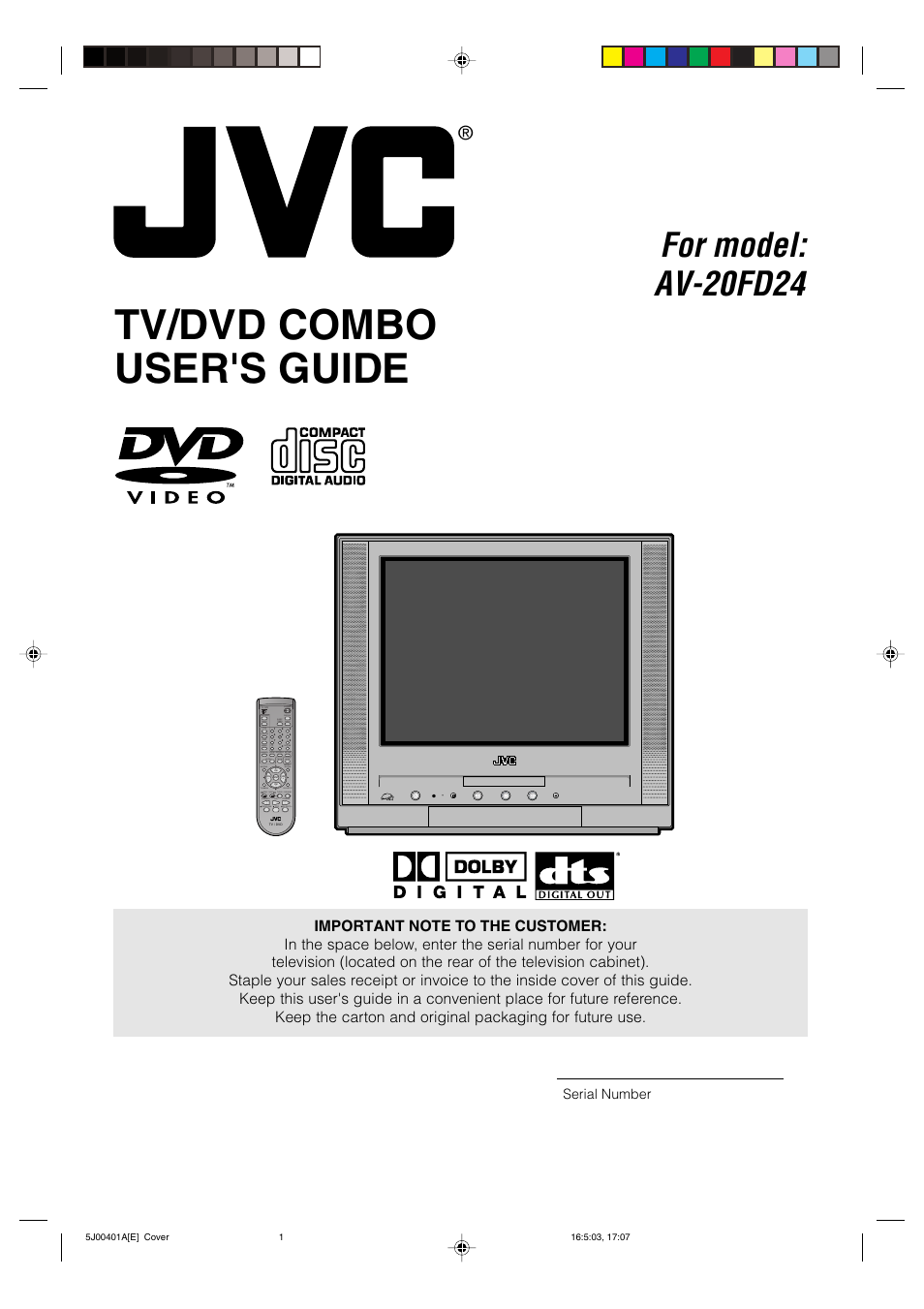 JVC AV-20FD24 User Manual | 50 pages