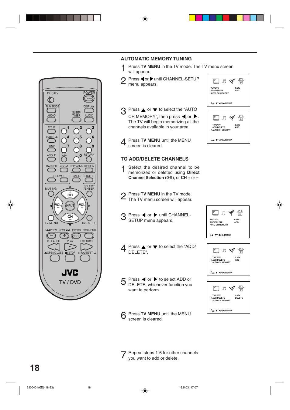 JVC AV-20FD24 User Manual | Page 18 / 50