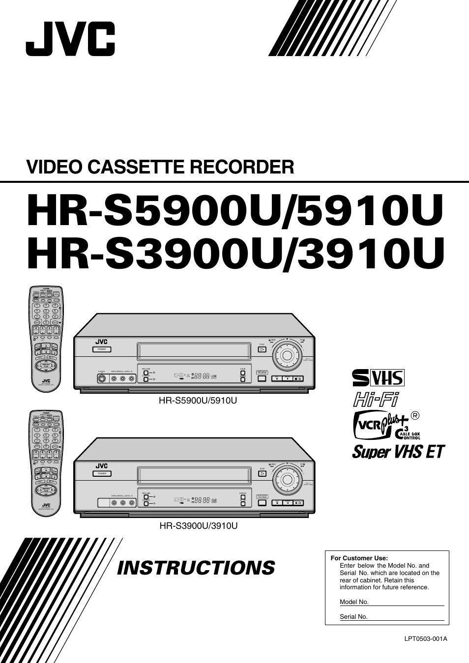 JVC HR-5910U User Manual | 68 pages