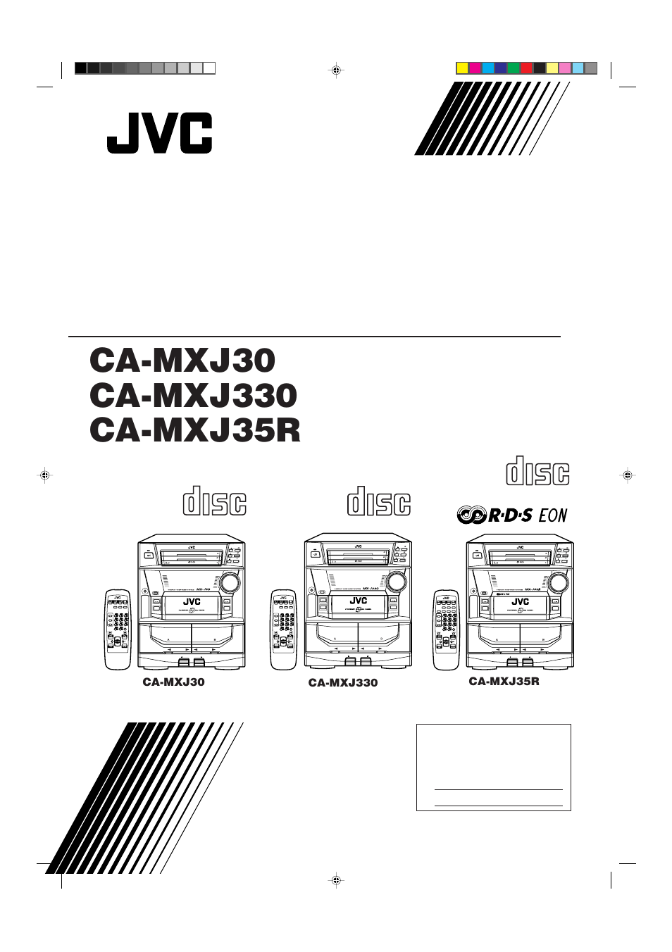 JVC CA-MXJ30 User Manual | 30 pages