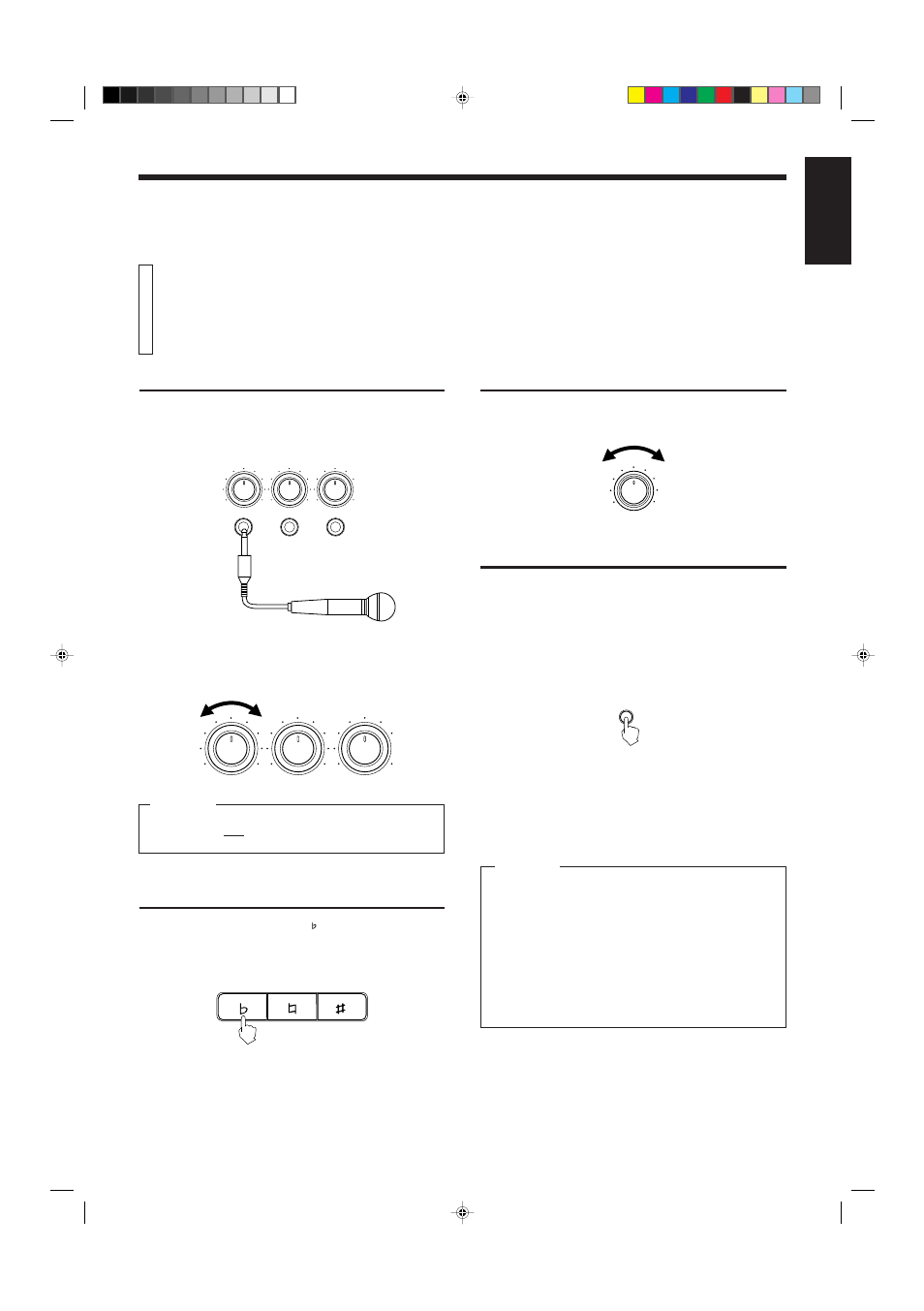 Using a microphone, English various unique functions, Using a wired microphone | Adjusting music key, Adjusting echo effect, Vocal replace, Page 13 | JVC LET0079-001A User Manual | Page 16 / 23