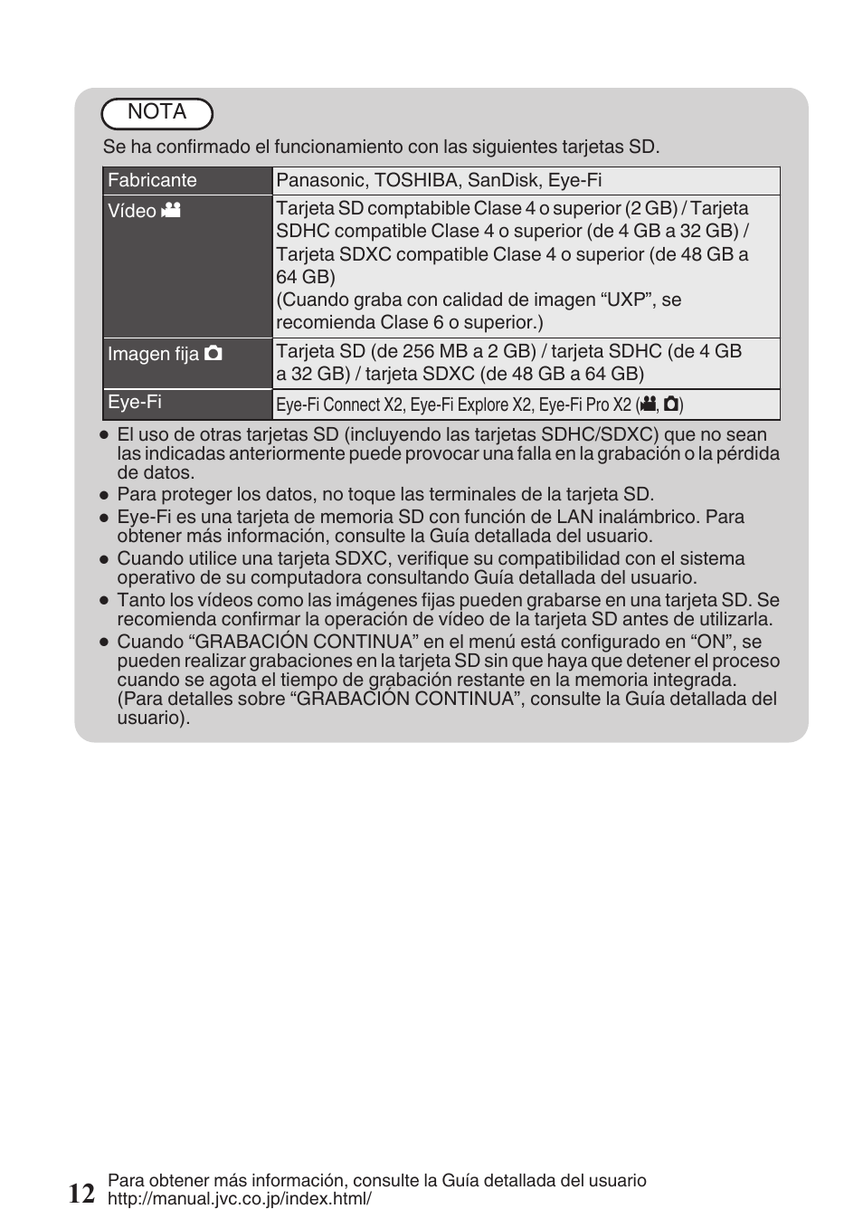 P. 12 | JVC EVERIO GZ-HM960U User Manual | Page 52 / 120