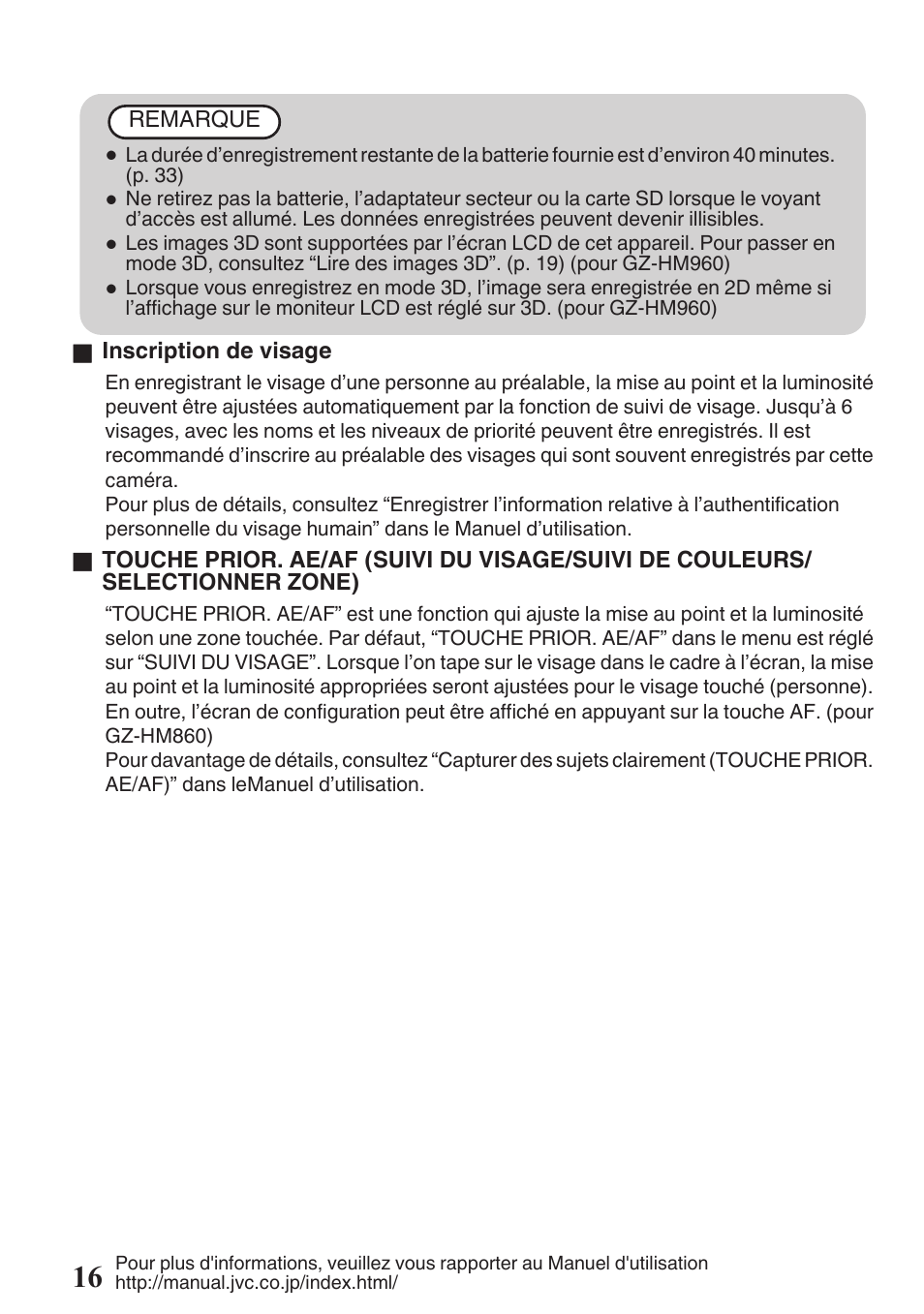 JVC EVERIO GZ-HM960U User Manual | Page 96 / 120