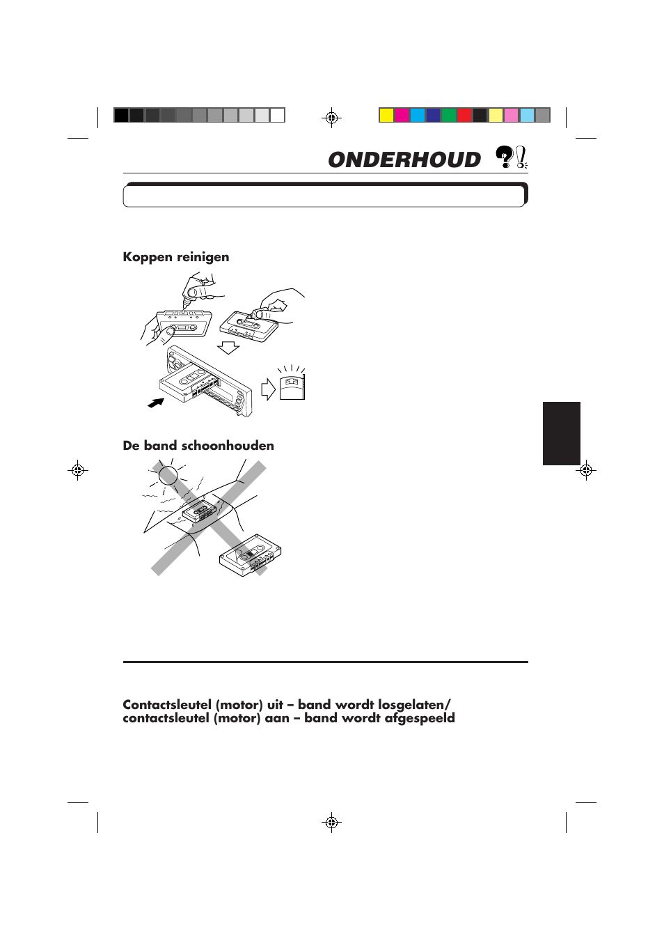 Onderhoud, Levensduur van het apparaat verlengen | JVC F540R User Manual | Page 119 / 122