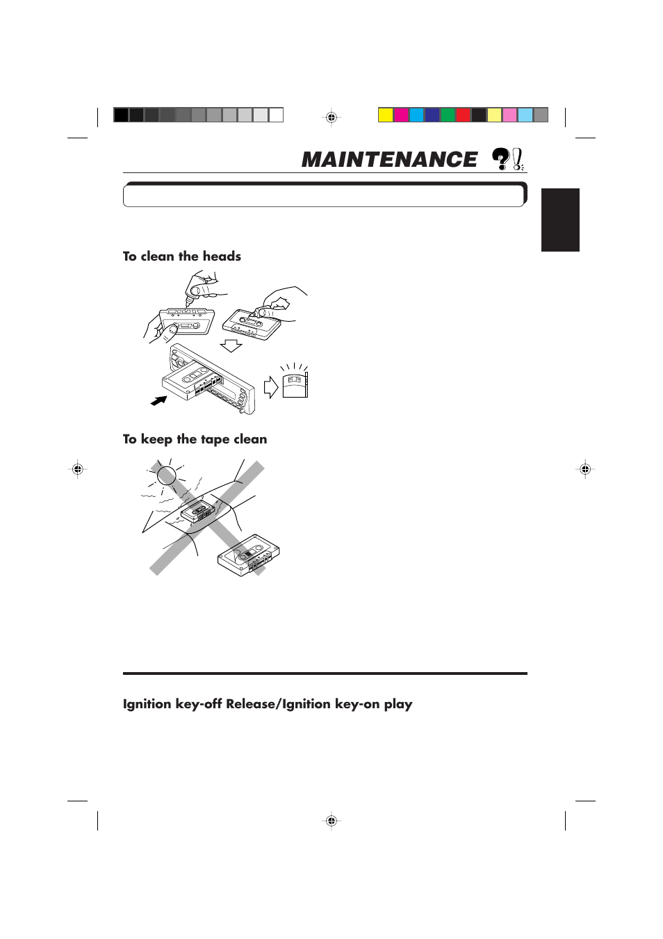 Maintenance | JVC F540R User Manual | Page 29 / 122