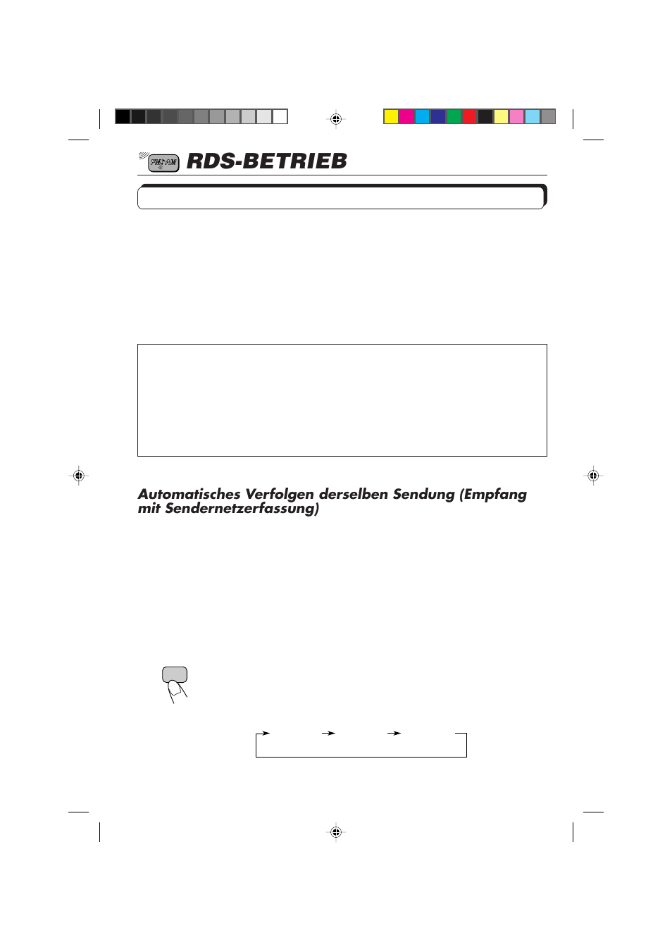 Rds-betrieb, Betriebsmöglichkeiten mit der funktion rds eon | JVC F540R User Manual | Page 38 / 122