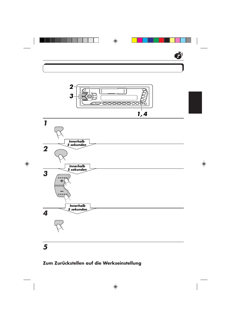 Speichern ihrer eigenen klangeinstellungen | JVC F540R User Manual | Page 51 / 122