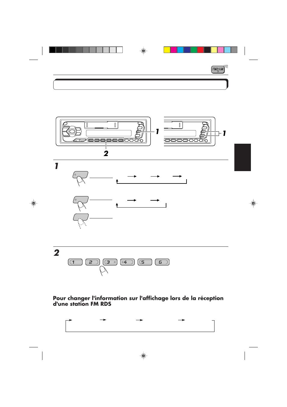 Accord d'une station présélectionnée | JVC F540R User Manual | Page 67 / 122