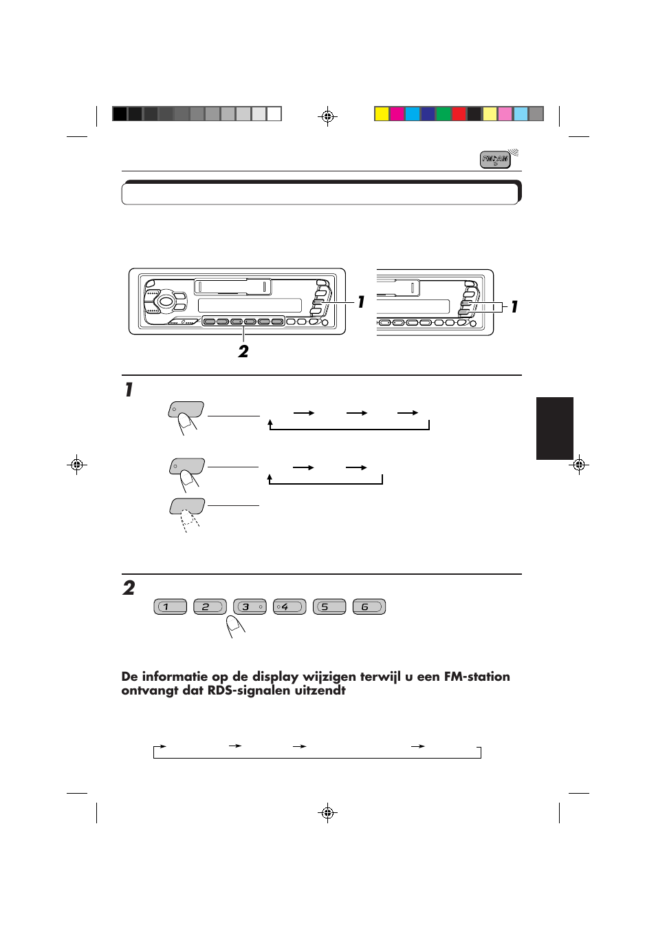 Afstemmen op een voorkeuzezender | JVC F540R User Manual | Page 97 / 122