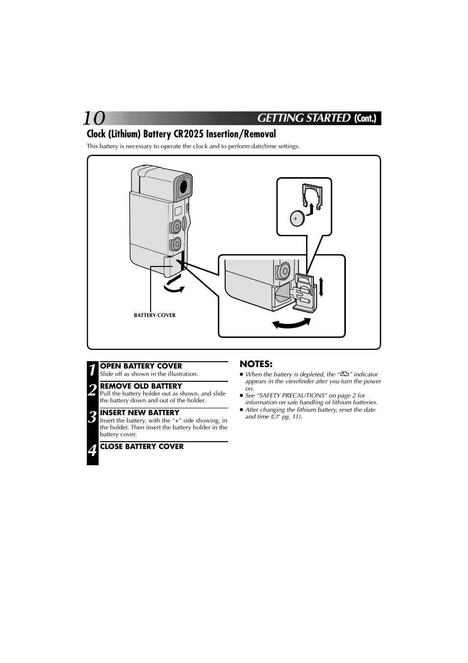 Getting started | JVC YU30052-625-1 User Manual | Page 10 / 72