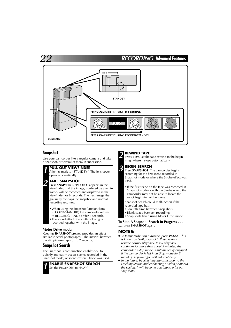 Recording | JVC YU30052-625-1 User Manual | Page 22 / 72