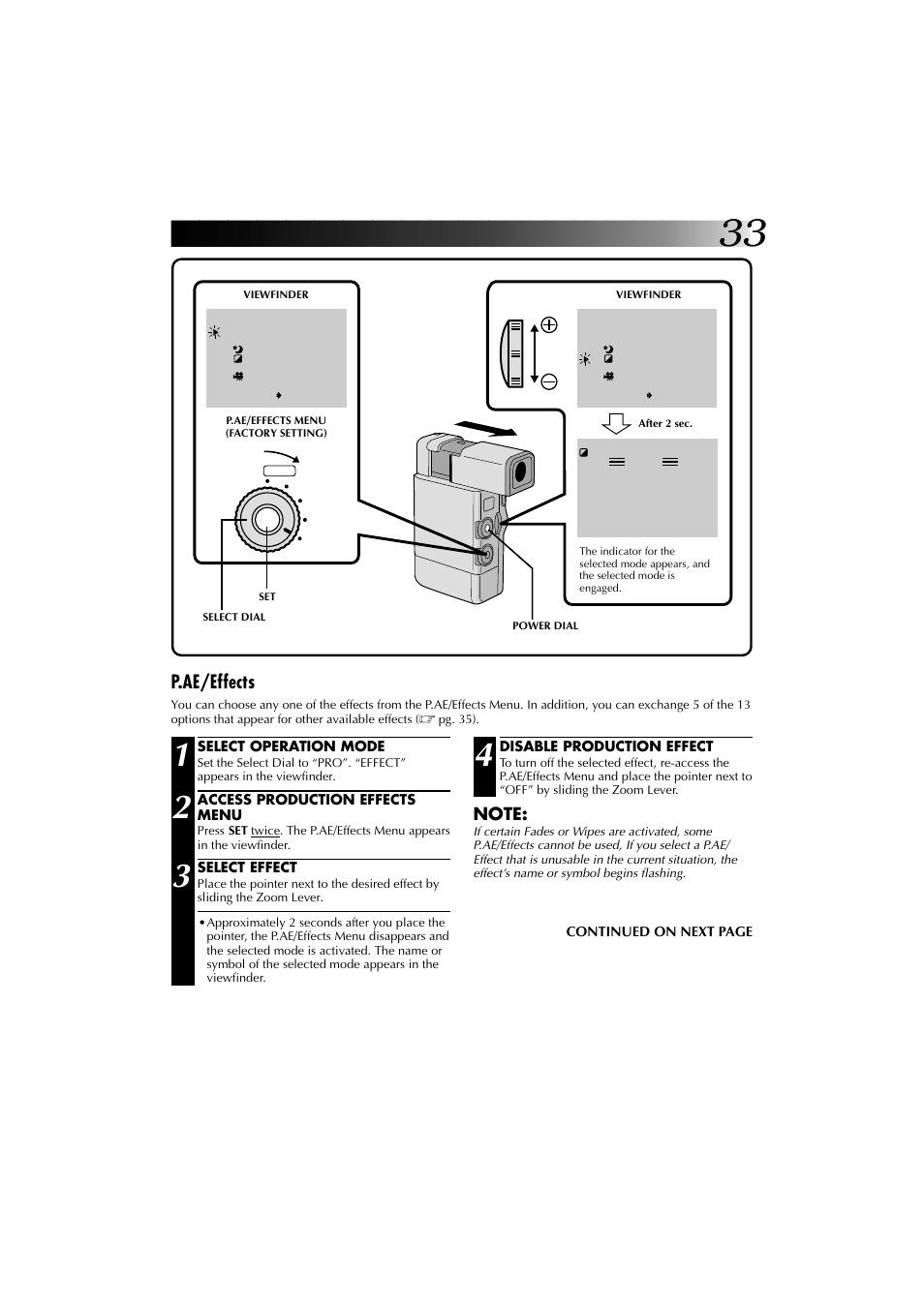 P.ae/effects | JVC YU30052-625-1 User Manual | Page 33 / 72