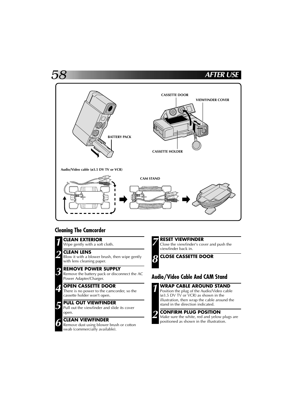 After use | JVC YU30052-625-1 User Manual | Page 58 / 72