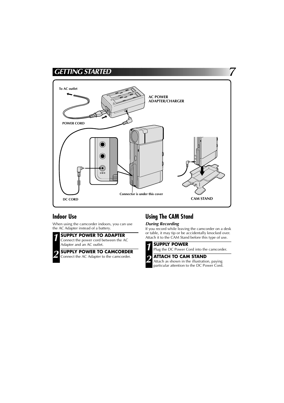 Getting started | JVC YU30052-625-1 User Manual | Page 7 / 72