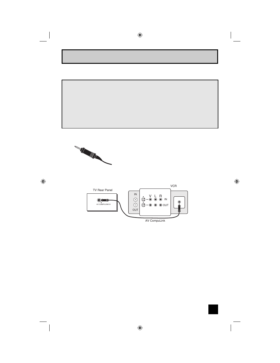 Quick setup connections, Connecting to jvc av compu link | JVC AV 56WP94 User Manual | Page 17 / 88