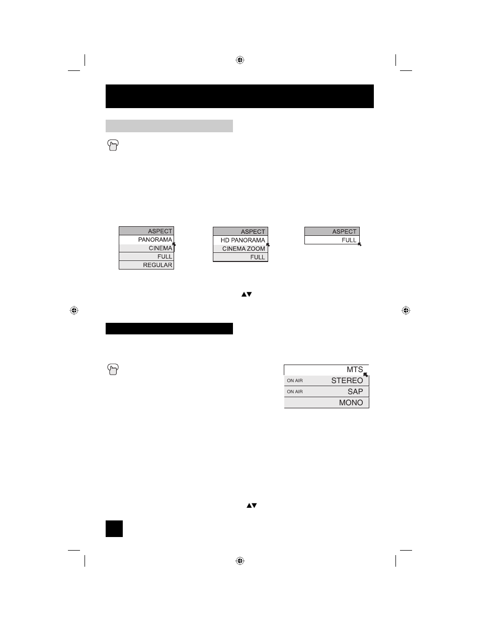 Ml/mts, Button functions | JVC AV 56WP94 User Manual | Page 66 / 88