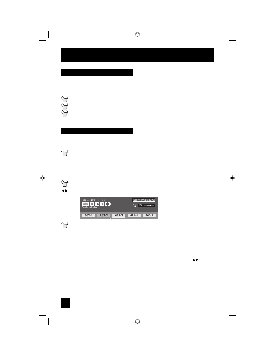 Button functions - digital, Digital ch (dcs), Sub channel | Sub channel +/– digital ch (dcs) | JVC AV 56WP94 User Manual | Page 68 / 88