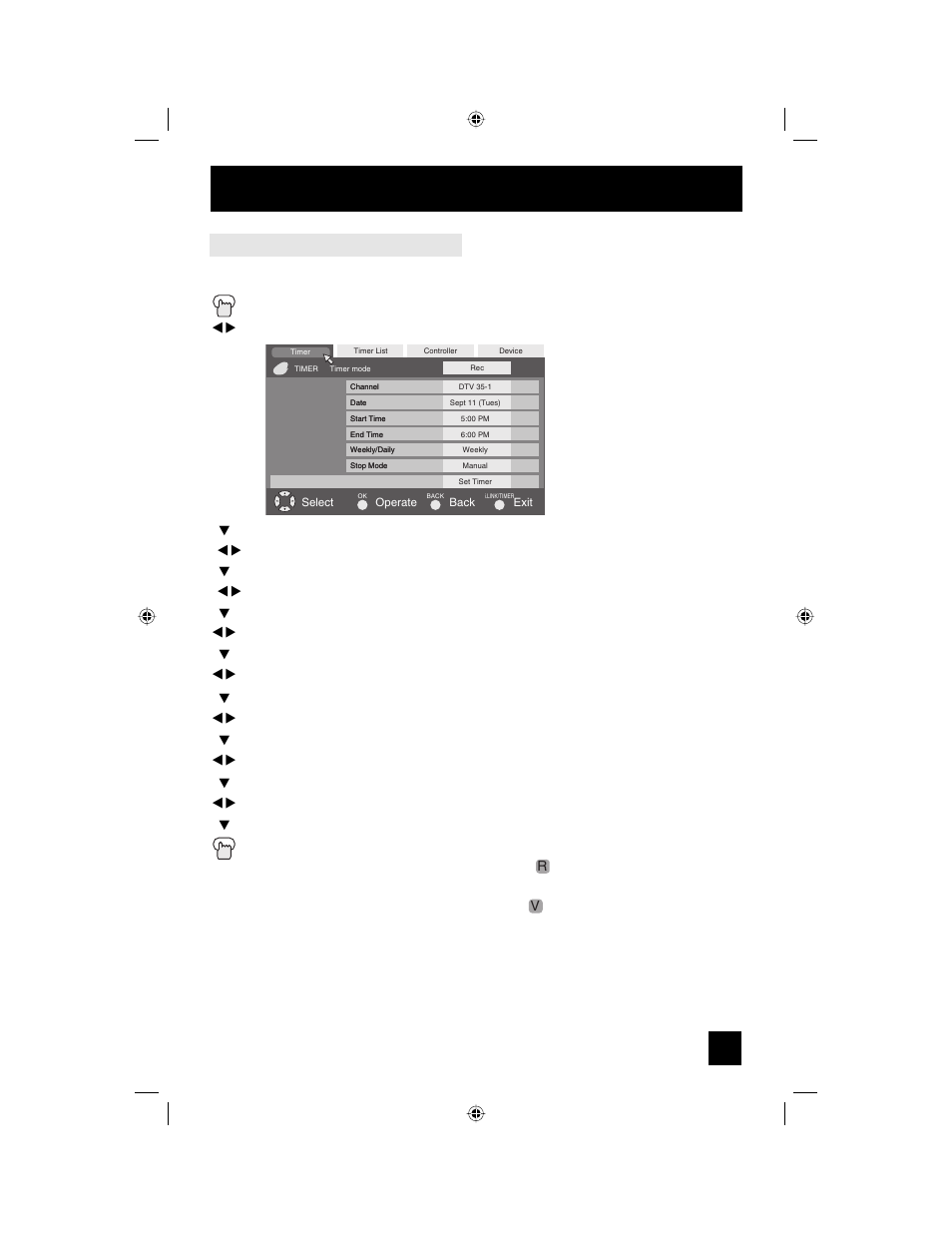 Button functions - digital, Timer | JVC AV 56WP94 User Manual | Page 71 / 88