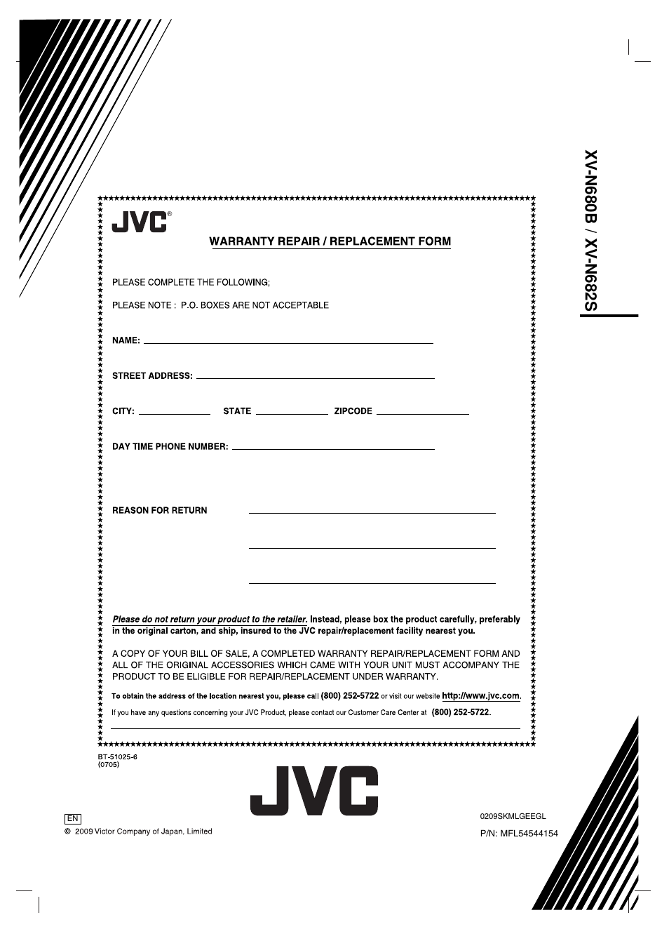 JVC LVT2008-001B User Manual | Page 28 / 28