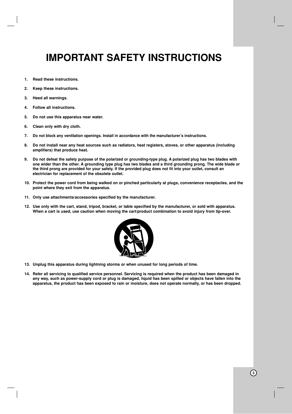 Important safety instructions | JVC LVT2008-001B User Manual | Page 3 / 28