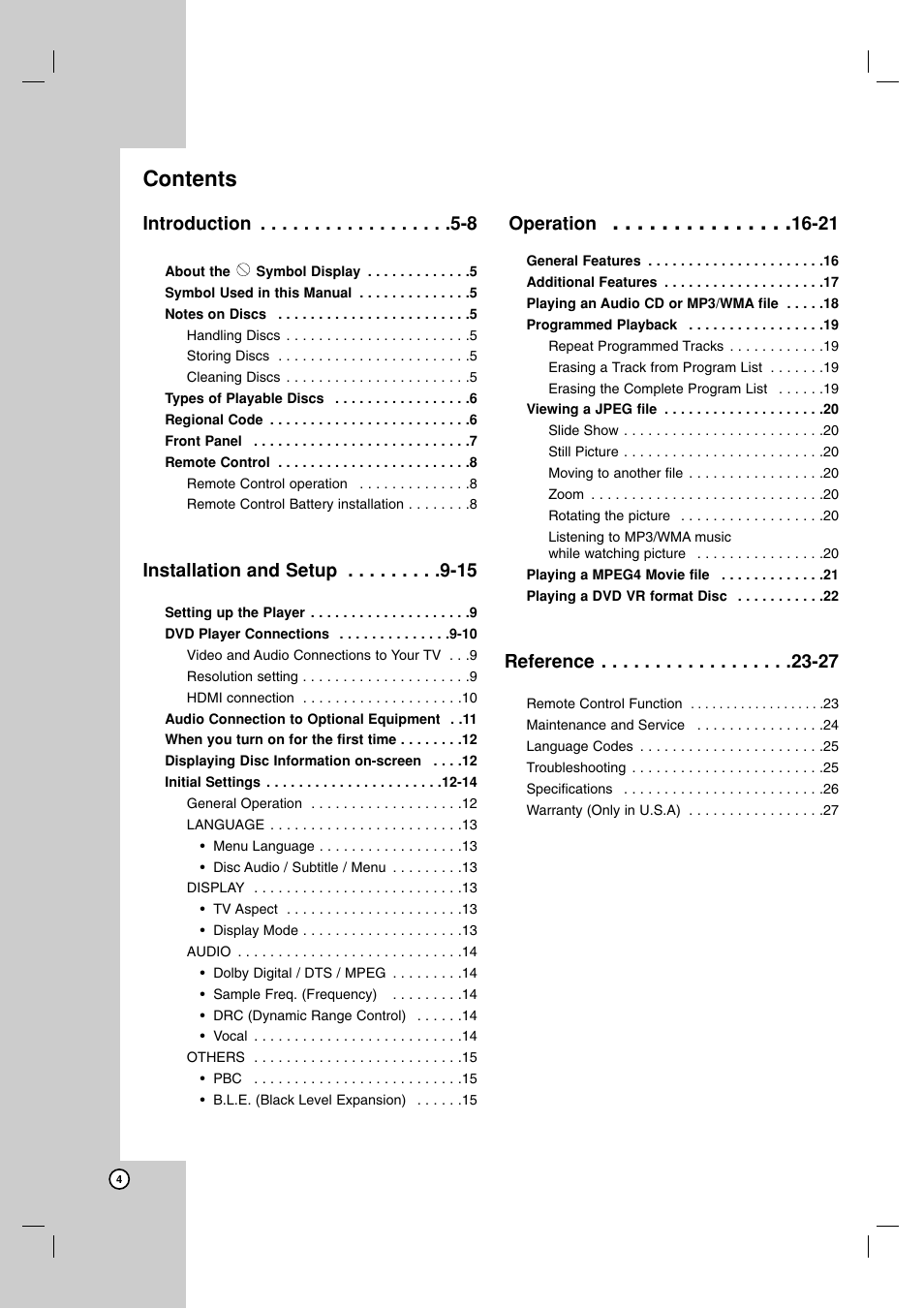 JVC LVT2008-001B User Manual | Page 4 / 28