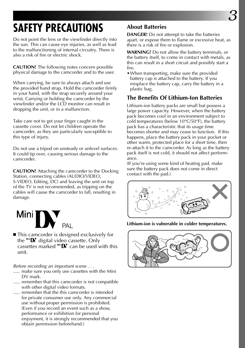 Safety precautions | JVC 0797TOV*UN*SN User Manual | Page 3 / 84