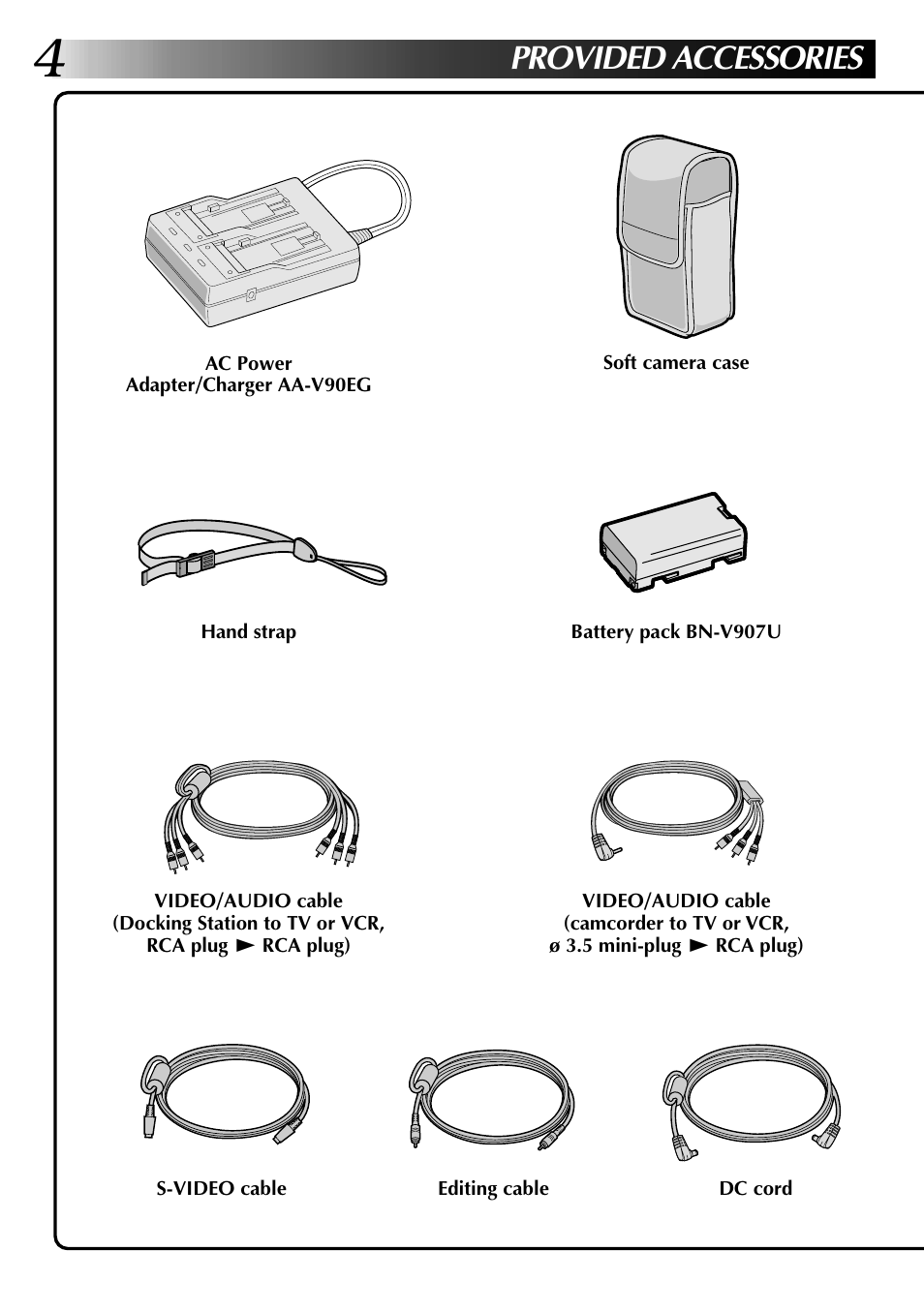 Provided accessories | JVC 0797TOV*UN*SN User Manual | Page 4 / 84