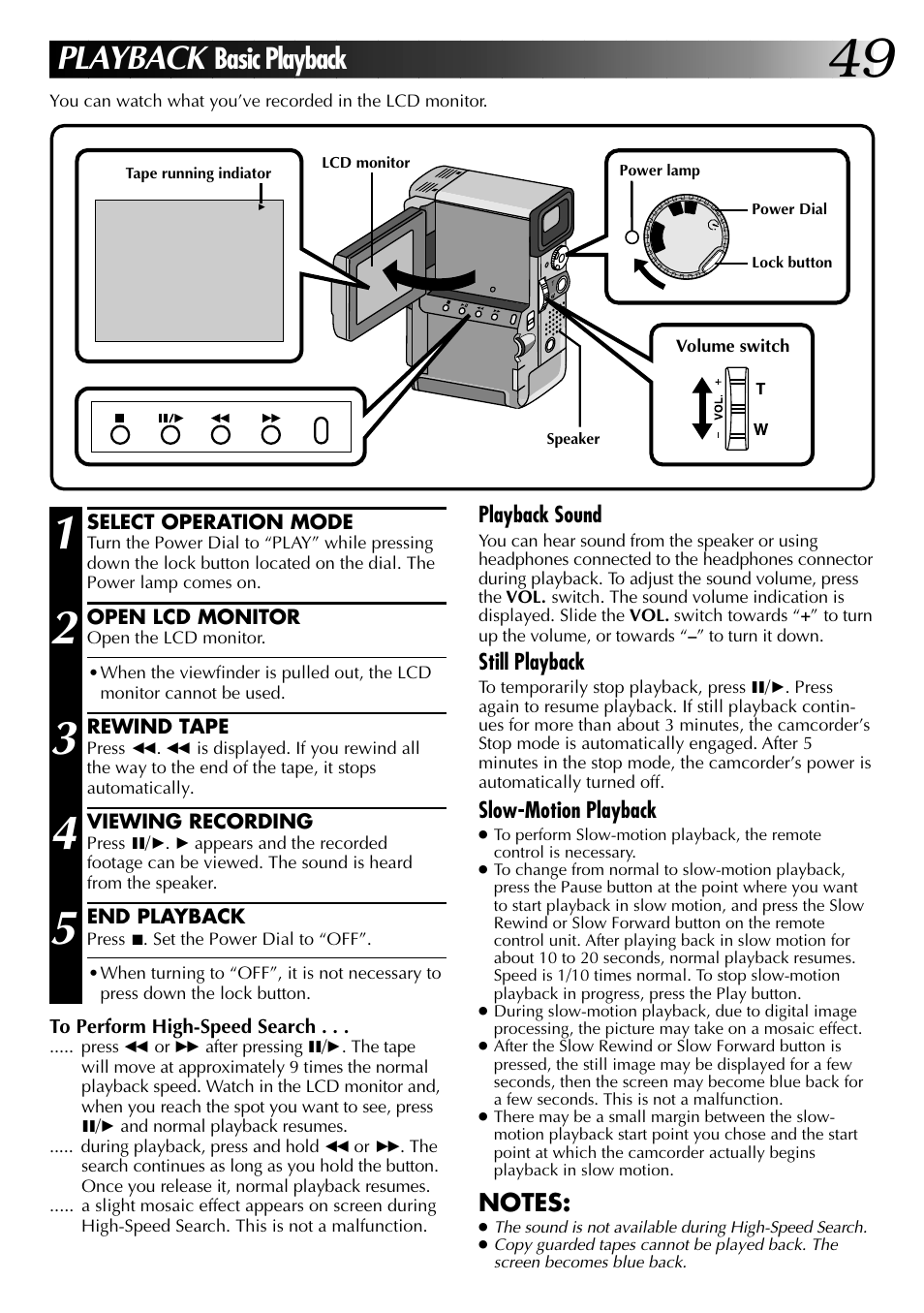 Playback, Basic playback | JVC 0797TOV*UN*SN User Manual | Page 49 / 84
