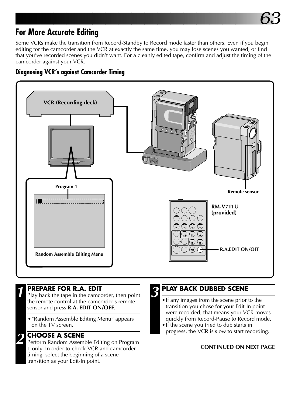 For more accurate editing | JVC 0797TOV*UN*SN User Manual | Page 63 / 84