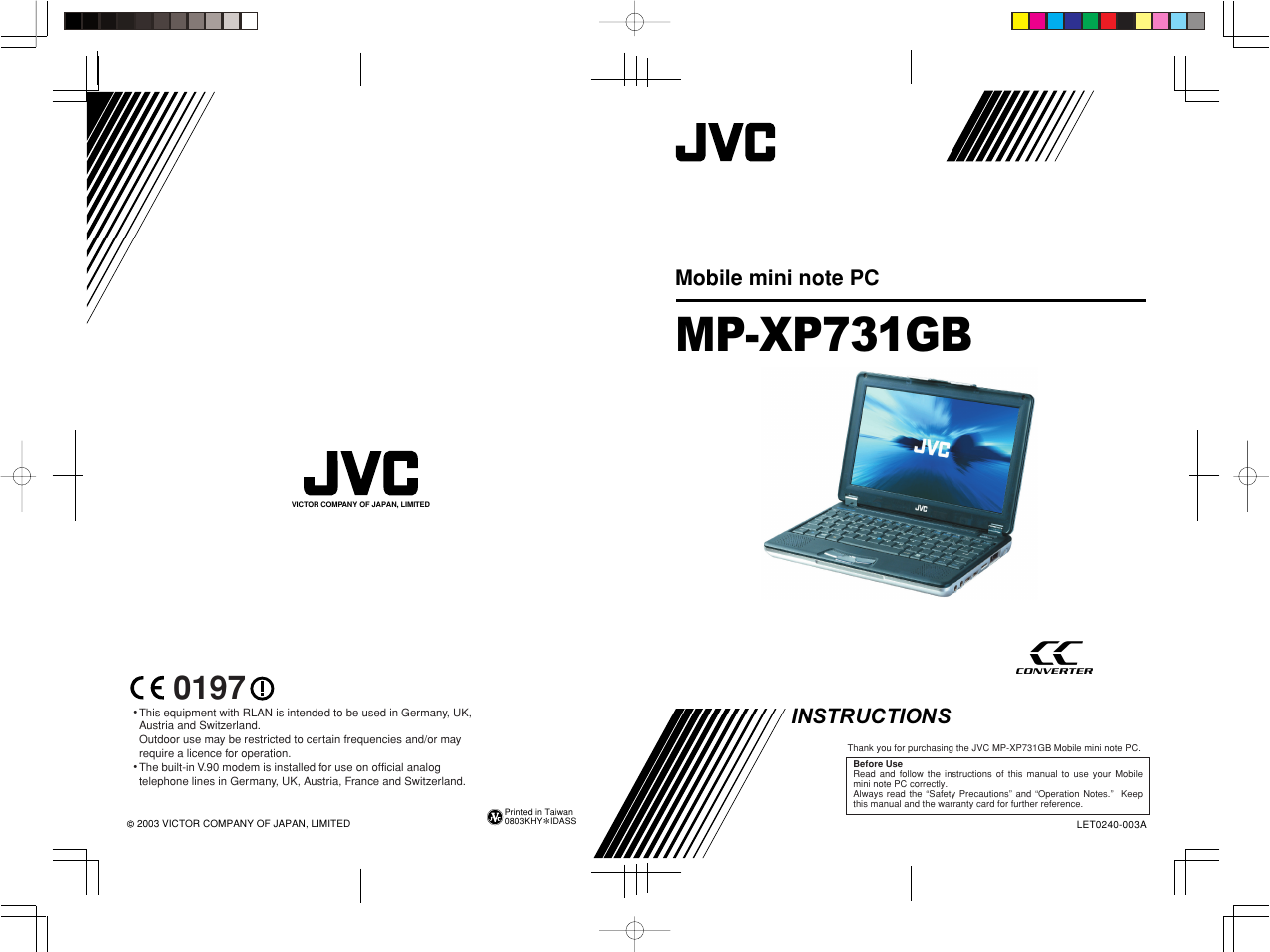 Back, Mp-xp731gb, Instructions | JVC MP-XP731GB User Manual | Page 106 / 132