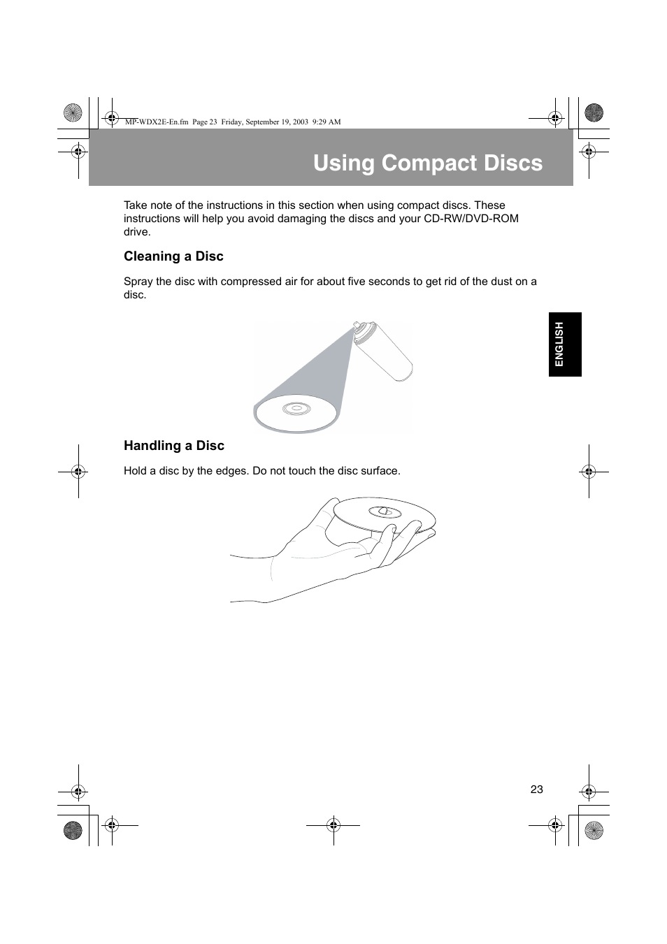 Using compact discs | JVC MP-XP731GB User Manual | Page 129 / 132