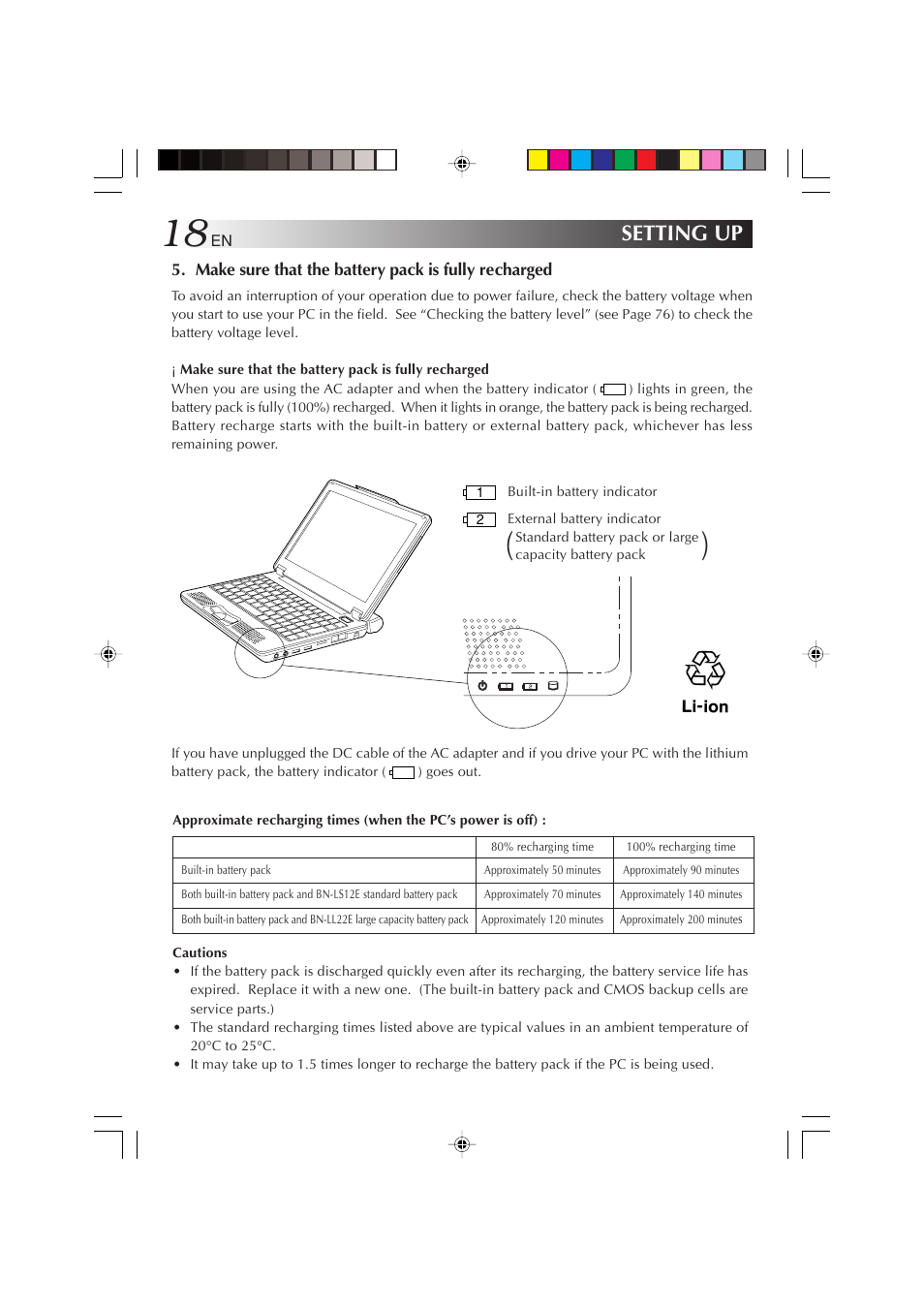 Setting up | JVC MP-XP731GB User Manual | Page 18 / 132