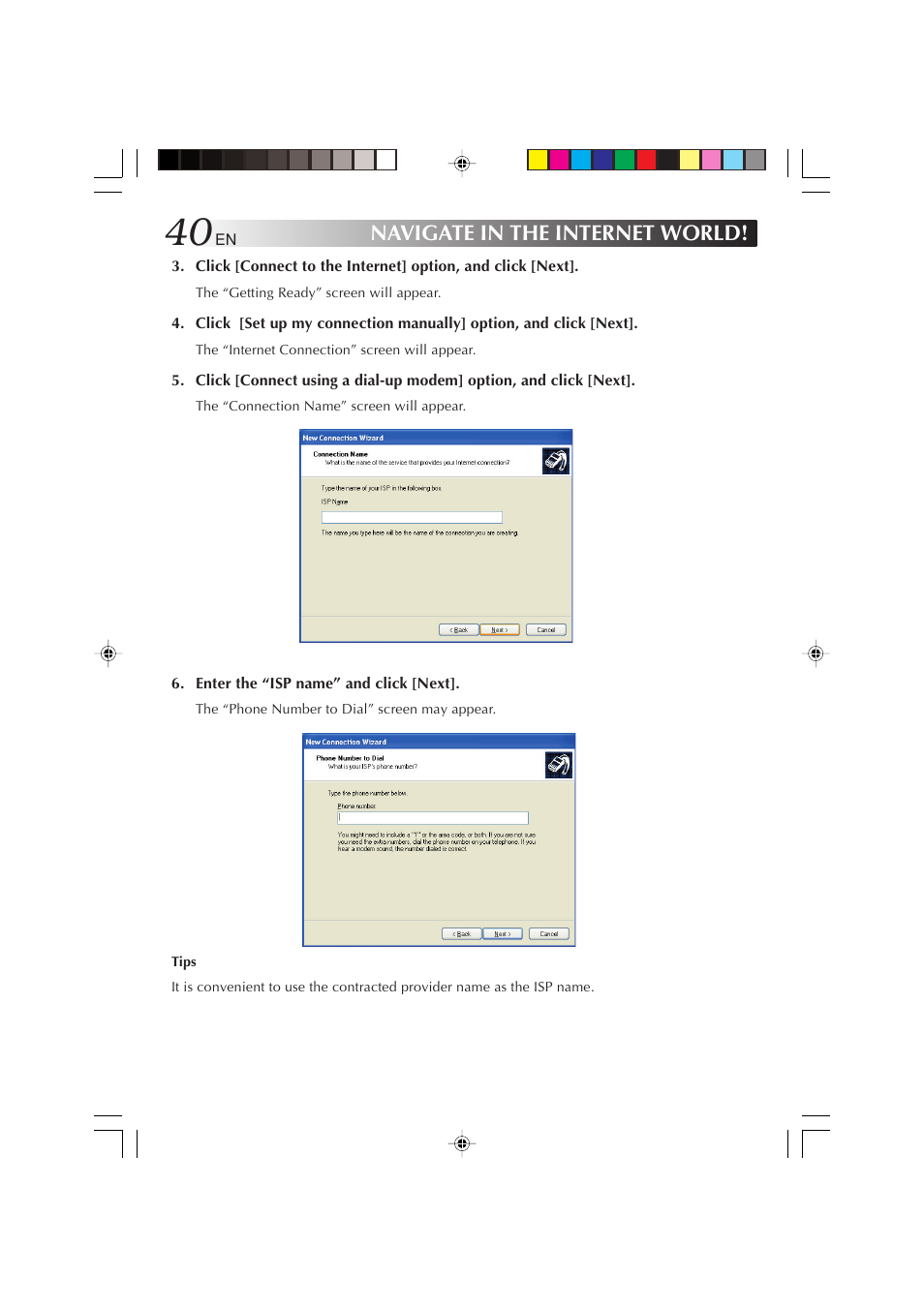 Navigate in the internet world | JVC MP-XP731GB User Manual | Page 40 / 132