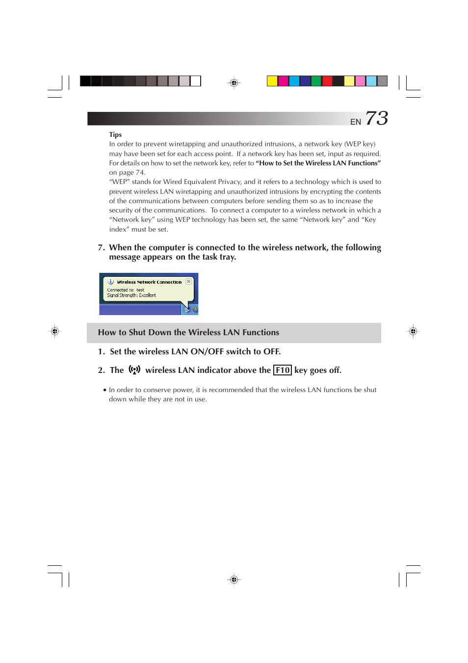 How to shut down the wireless lan functions | JVC MP-XP731GB User Manual | Page 73 / 132