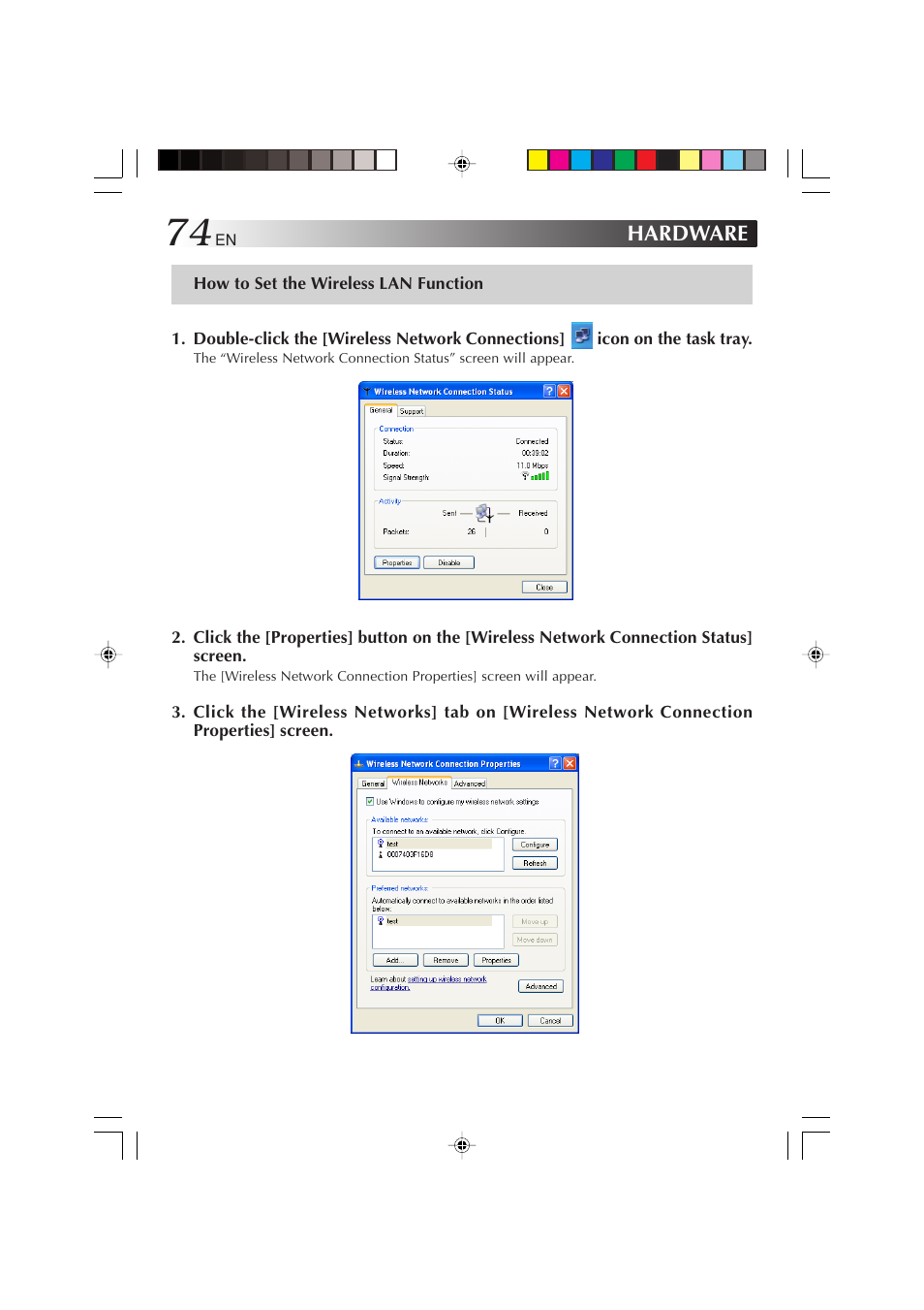 How to set the wireless lan function | JVC MP-XP731GB User Manual | Page 74 / 132