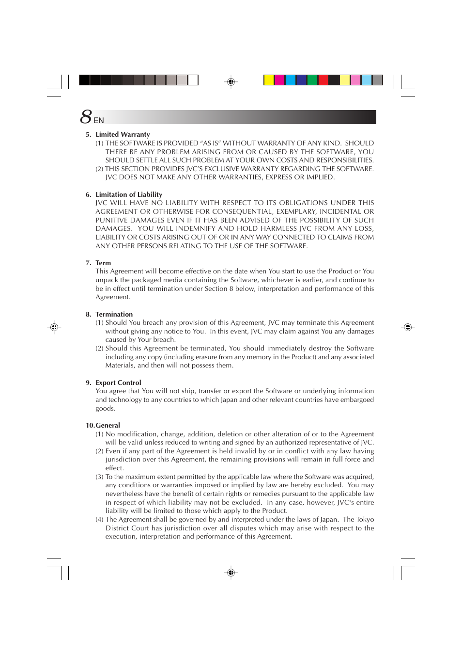 JVC MP-XP731GB User Manual | Page 8 / 132