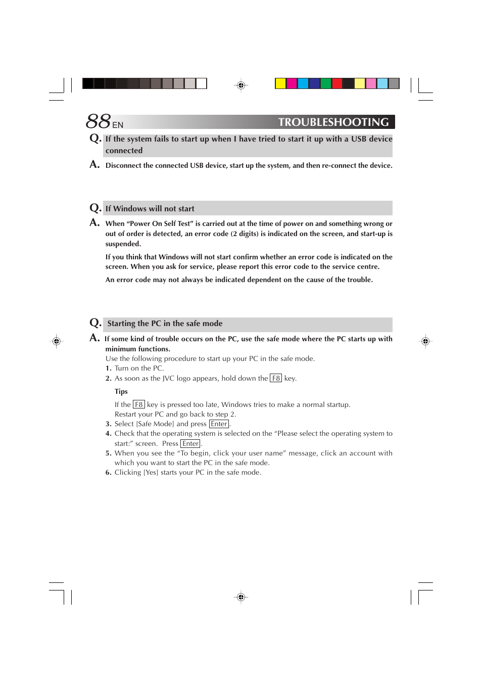 Troubleshooting q | JVC MP-XP731GB User Manual | Page 88 / 132