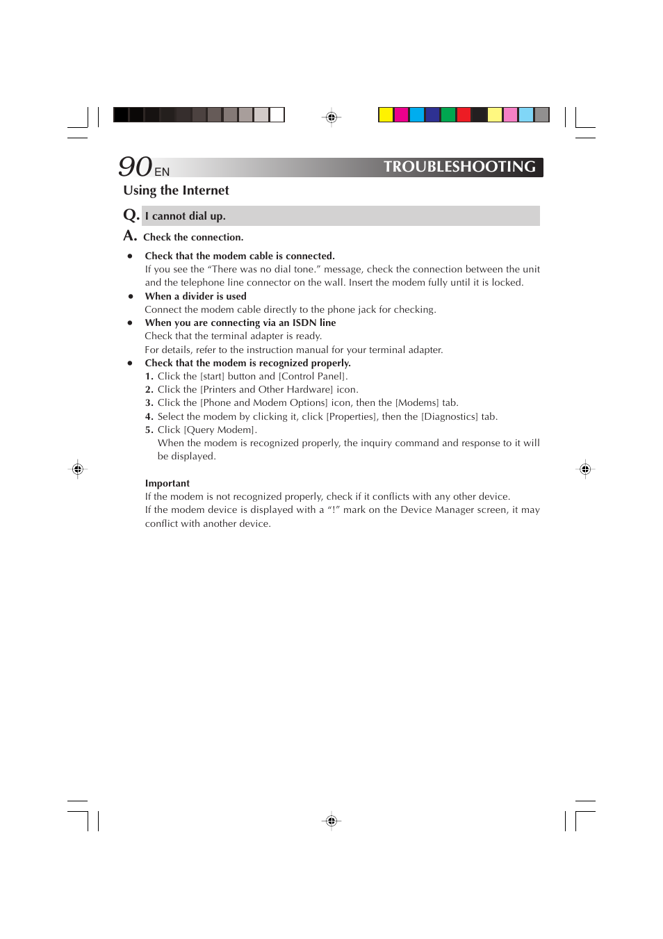 Using the internet, Troubleshooting | JVC MP-XP731GB User Manual | Page 90 / 132