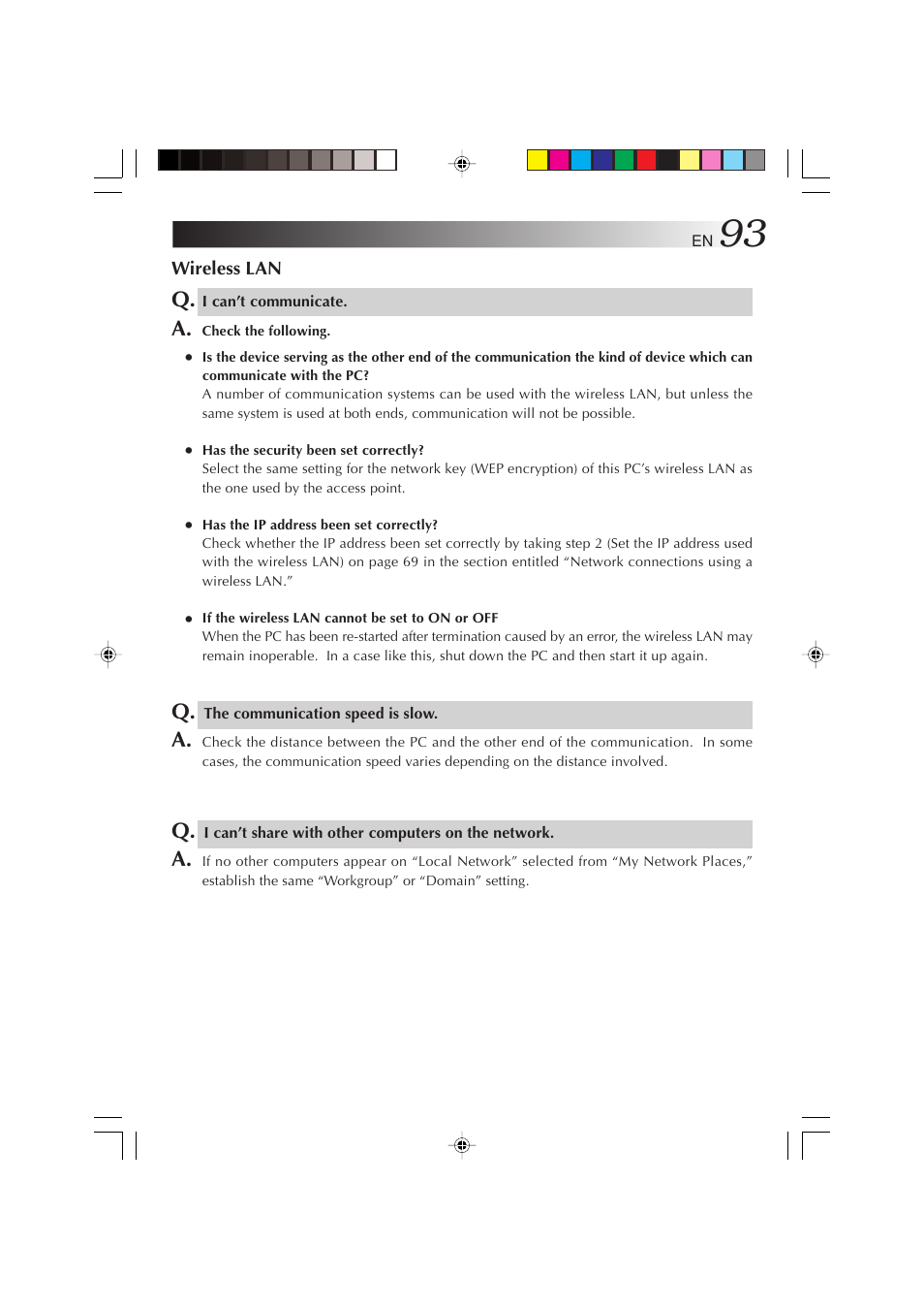Wireless lan | JVC MP-XP731GB User Manual | Page 93 / 132